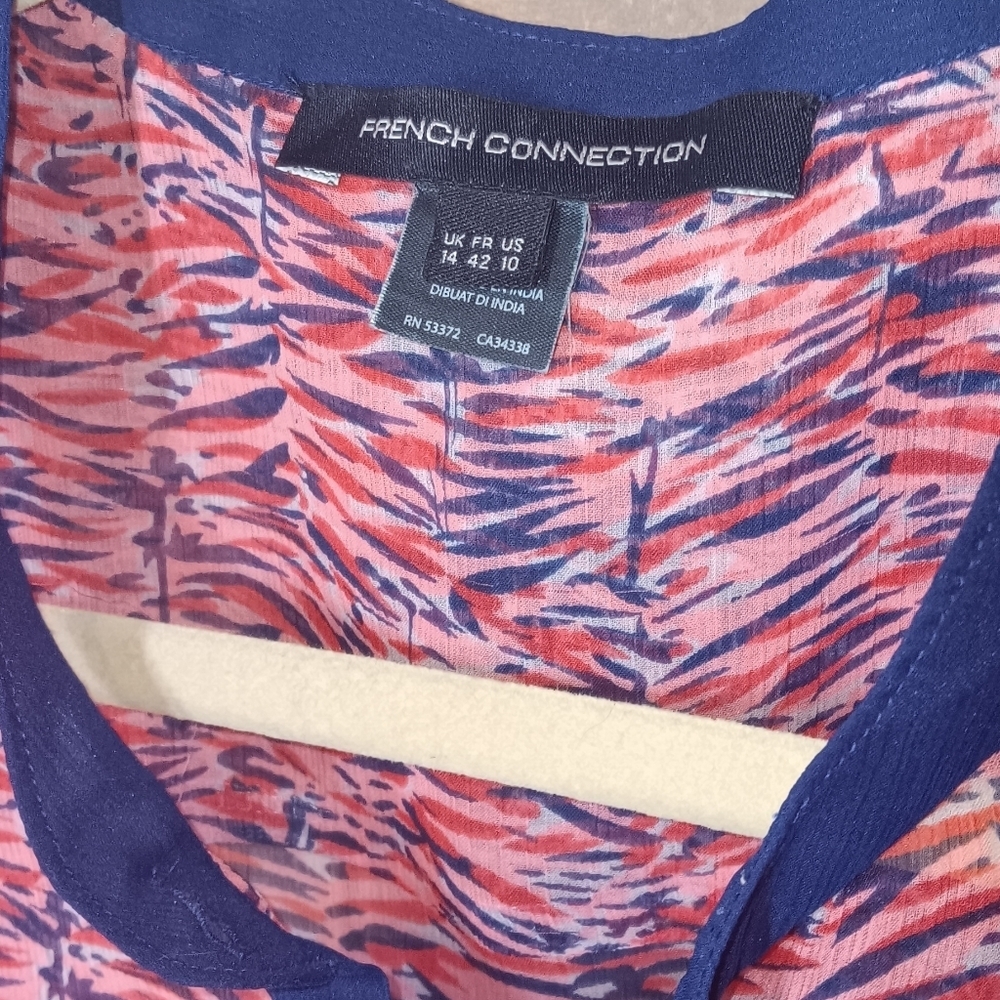French Connection Top M Purple Pink - Picture 3 of 5
